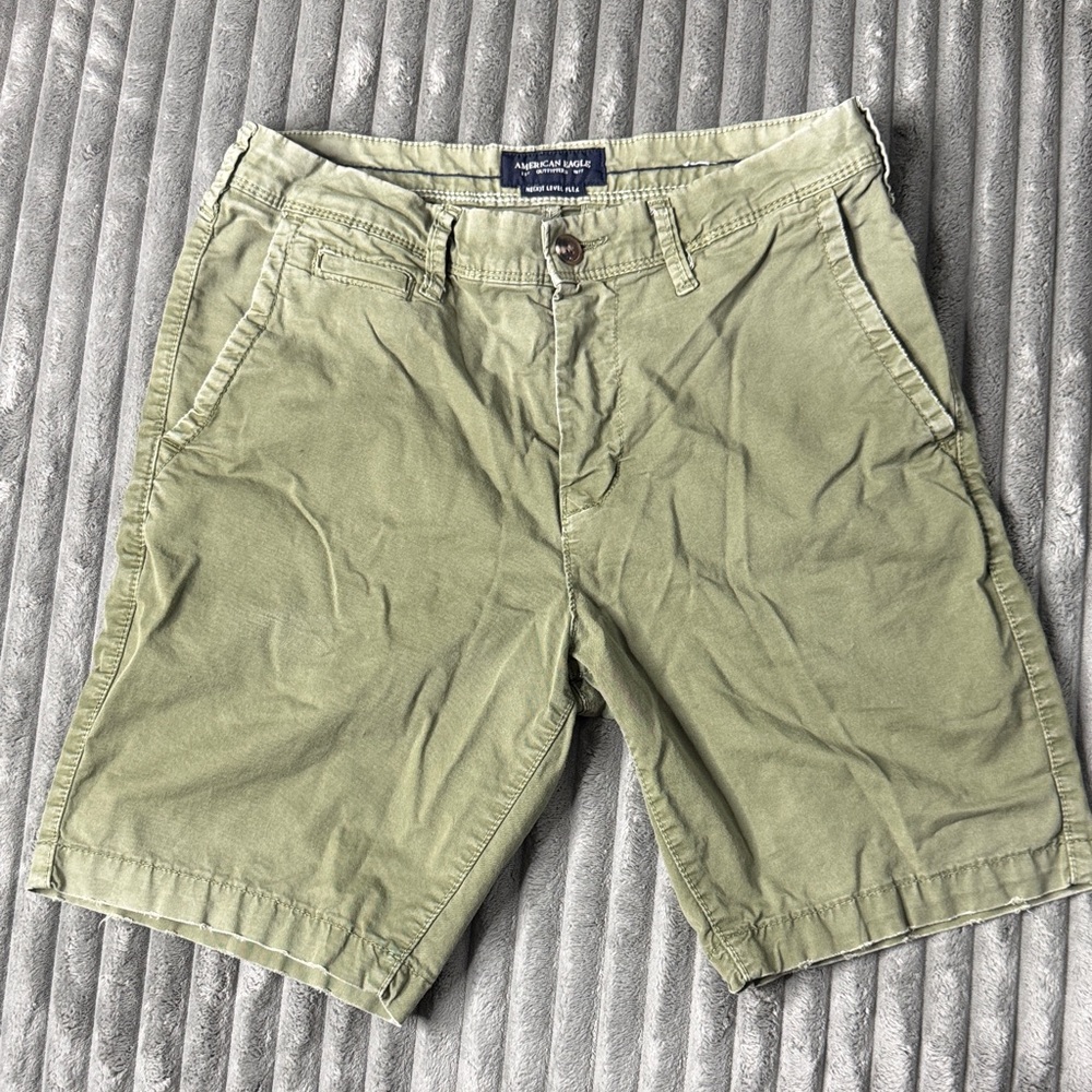 American Eagle Outfitters Green Flat Front Shorts size 30